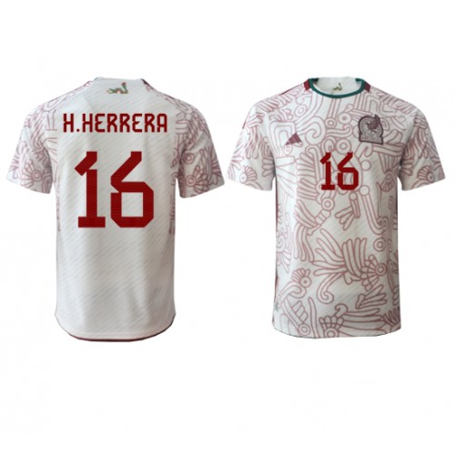 Mexico Hector Herrera #16 Replika Udebanetrøje VM 2022 Kortærmet